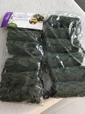 2  backs Floral Garland with Green Leaves - 48 in each New ##
